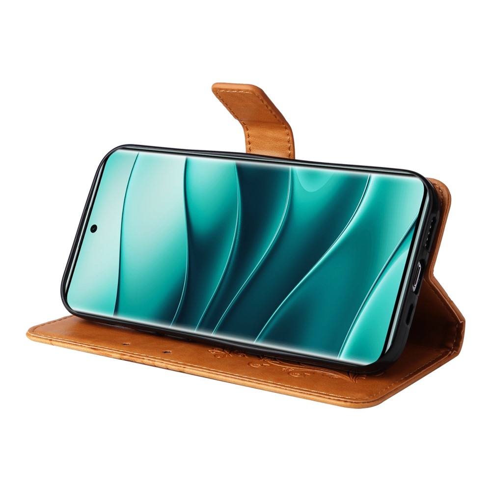 Nagy pillangó könyv tok Xiaomi Redmi Note 14 Pro 5G/Poco X7 5G/Note 14 Pro+ 5G - sárga