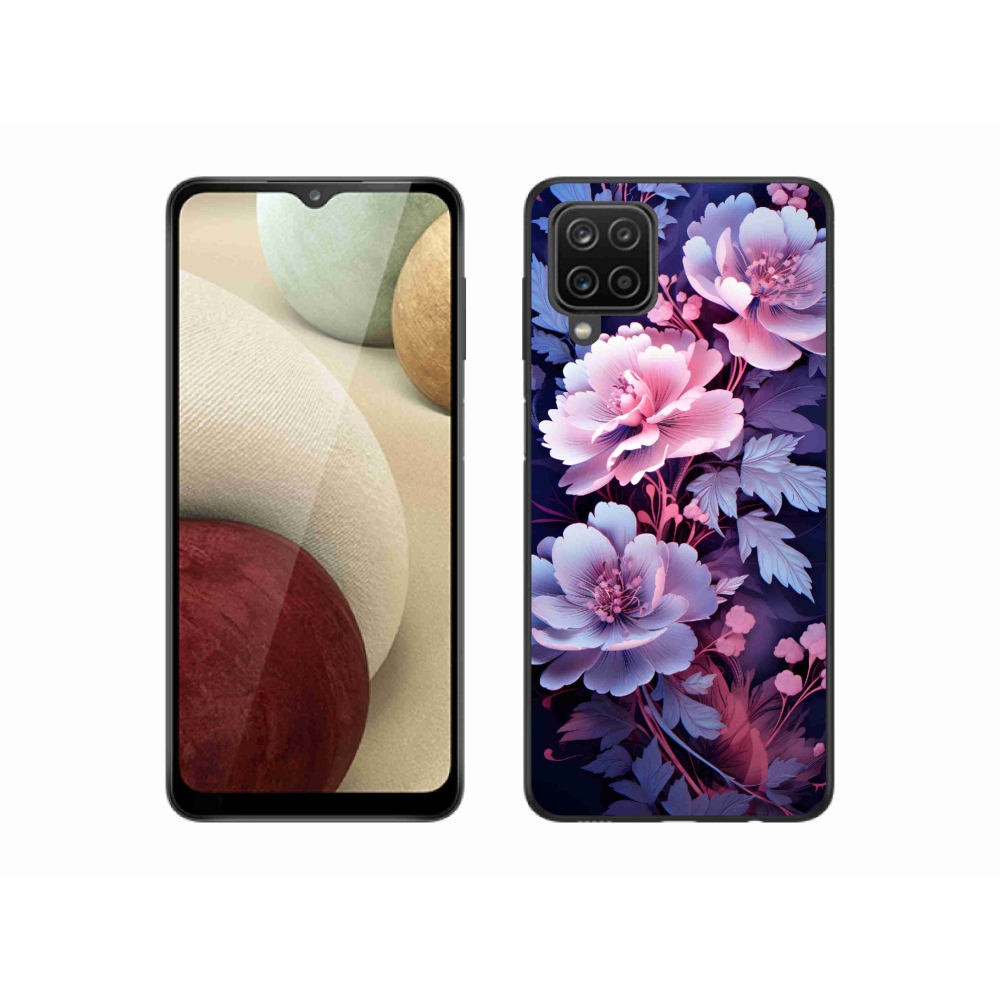 Gél borítás mmCase Samsung Galaxy A12 - virágok 11