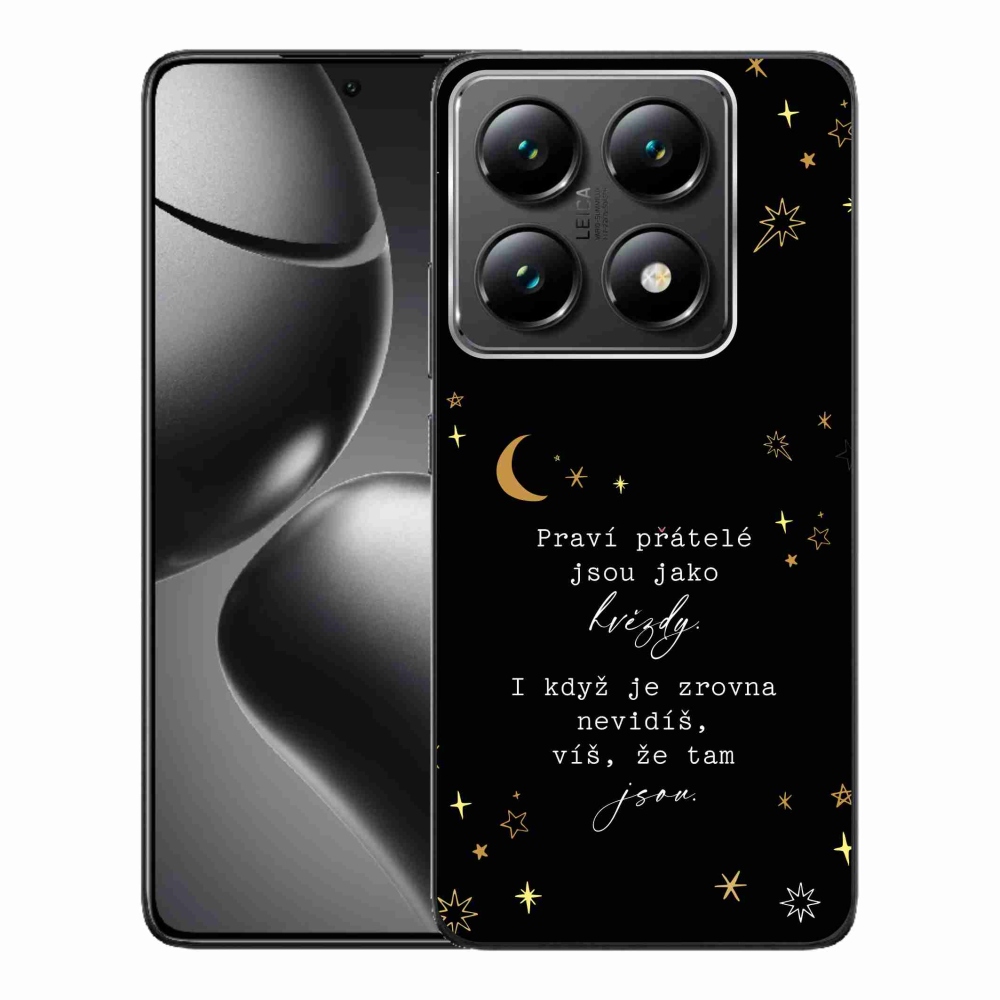 Gél borítás mmCase a Xiaomi 14T Pro számára - idézet 6 fekete háttér