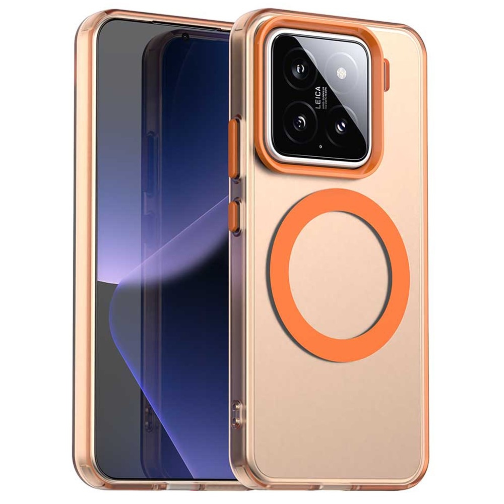 Candy zselés tok MagSafe-val Xiaomi 15-hez - narancssárga