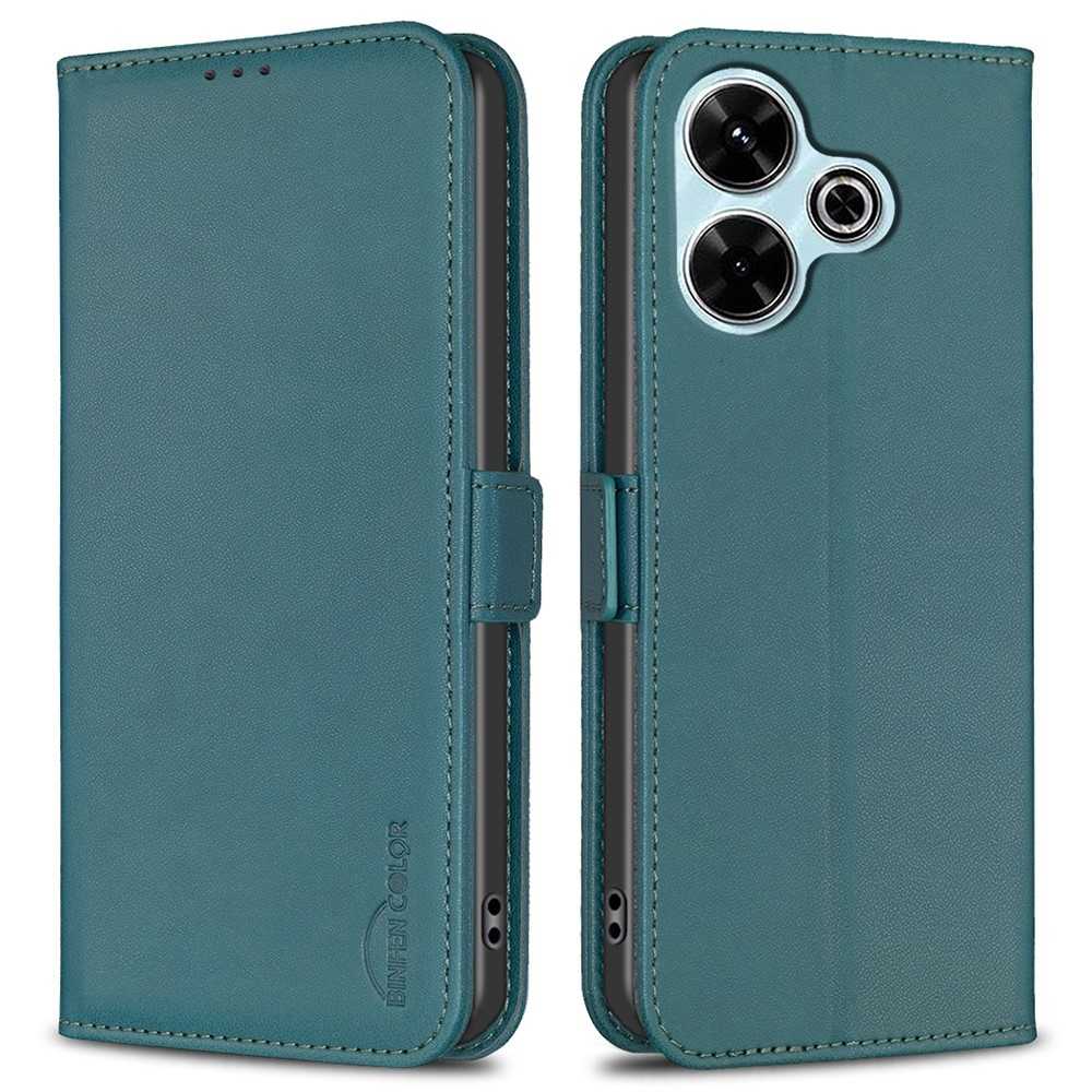 BNF könyvtáska Xiaomi Redmi 13 4G/Poco M6 4G - zöld