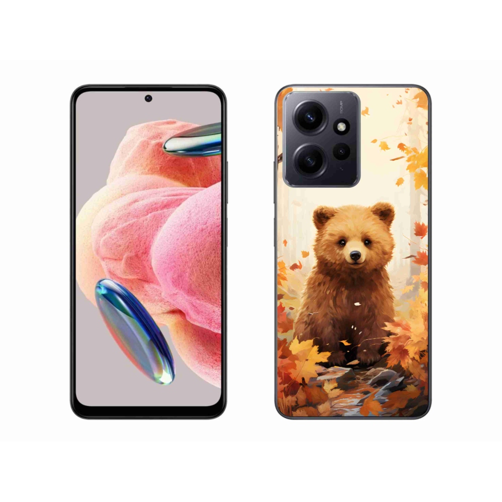 Gél borítás mmCase a Xiaomi Redmi Note 12 4G-hez - medve az erdőben