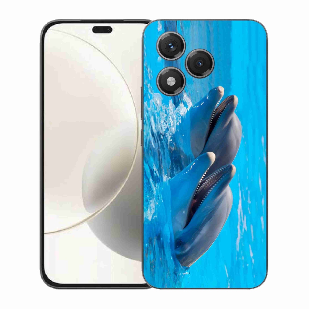 Zselés borítás mmCase a Honor 400 Lite készülékhez - delfinek