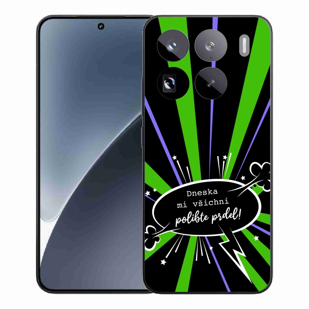 Gél borító mmCase a Xiaomi 15 Pro-hoz - vicces szöveg 15 fekete háttérrel