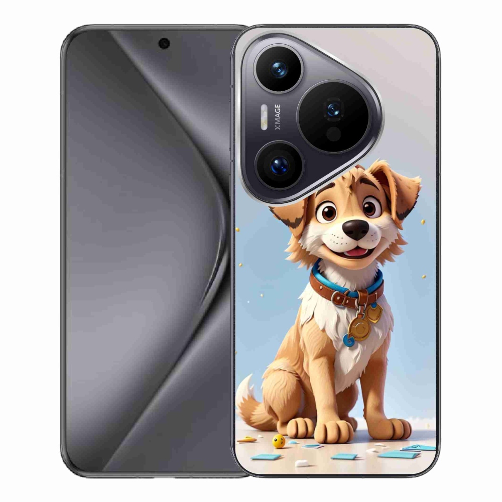 Gél borítás mmCase a Huawei Pura 70 Pro készülékhez - rajzfilm kölyökkutyus