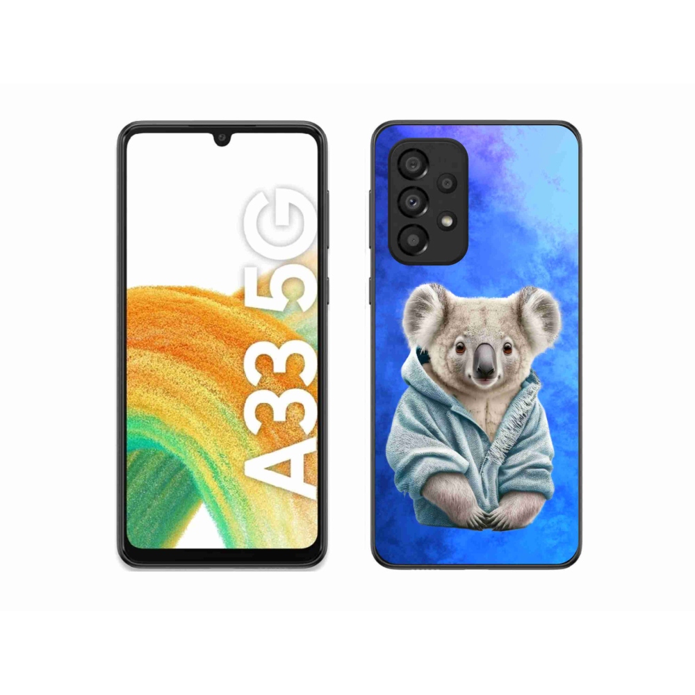 Zselés borítás mmCase Samsung Galaxy A33 5G - koala pulóverben