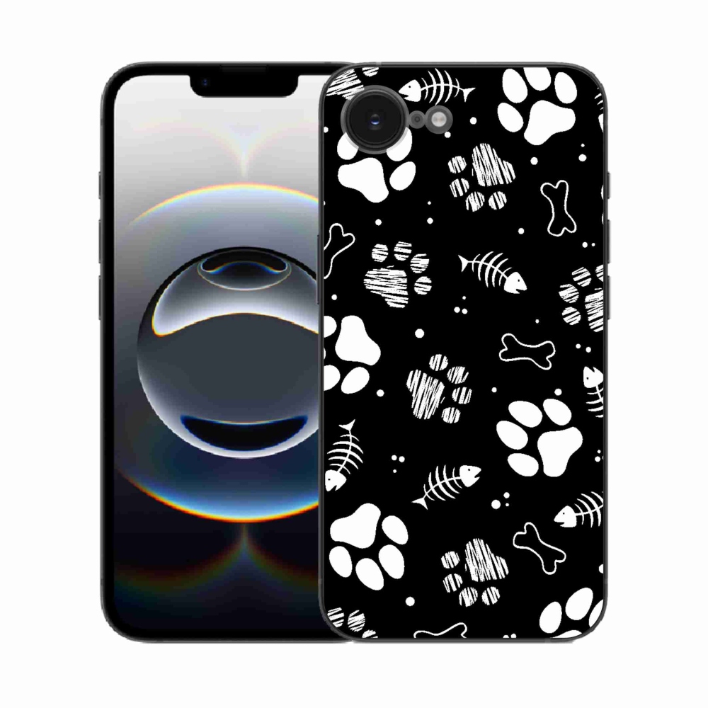 Gél borítás mmCase iPhone 16e készülékhez - kutyamancsok