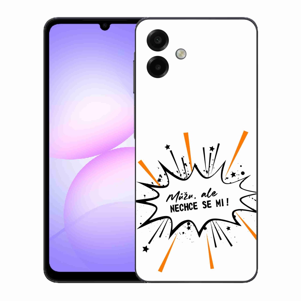 Gél borító mmCase Samsung Galaxy A07 4G - vicces szöveg 11 fehér háttér