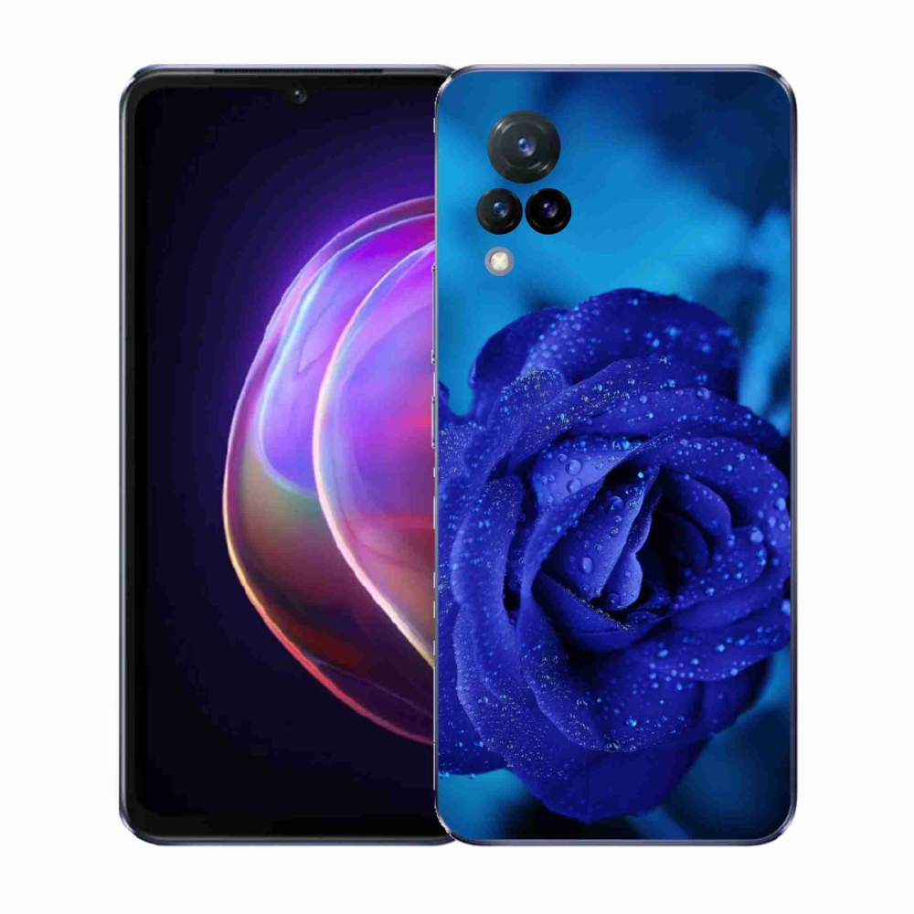 Gél borítás mmCase a Vivo V21 4G/5G készülékhez - kék rózsa