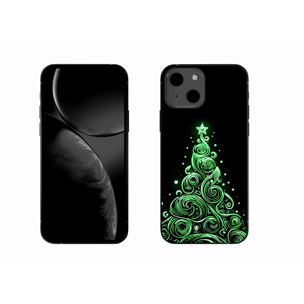 Gél borítás mmCase iPhone 13 6.1 készülékhez - neon karácsonyfa 3
