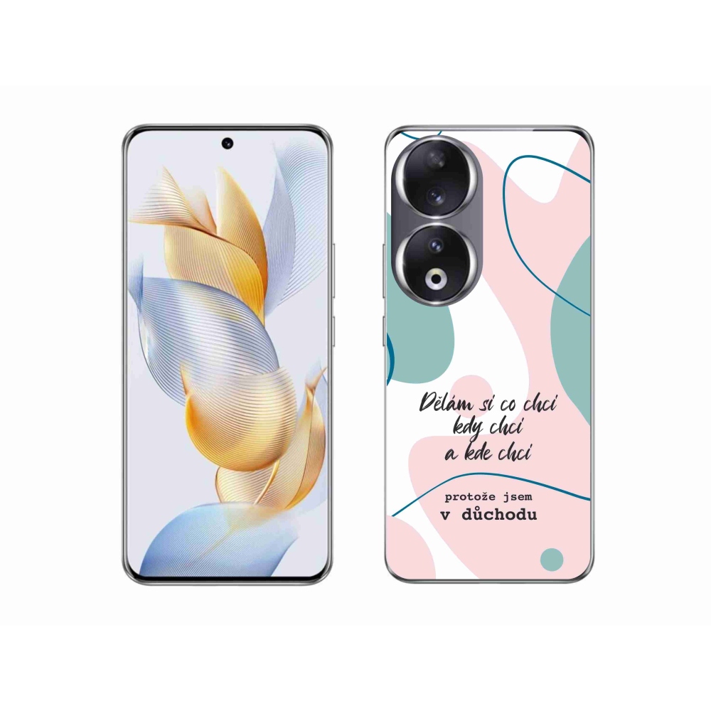 Zselés borító mmCase a Honor 90-hez - vicces szöveg 10 fehér háttér