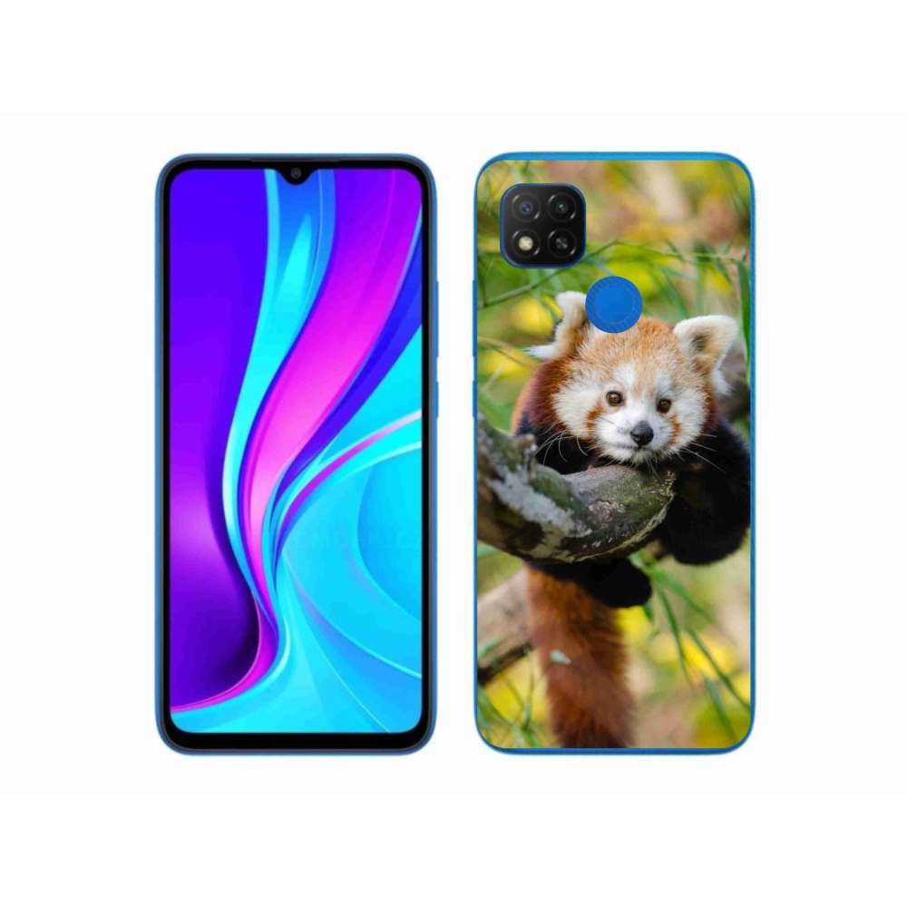Gél borítás mmCase a Xiaomi Redmi 9C-hez - panda piros