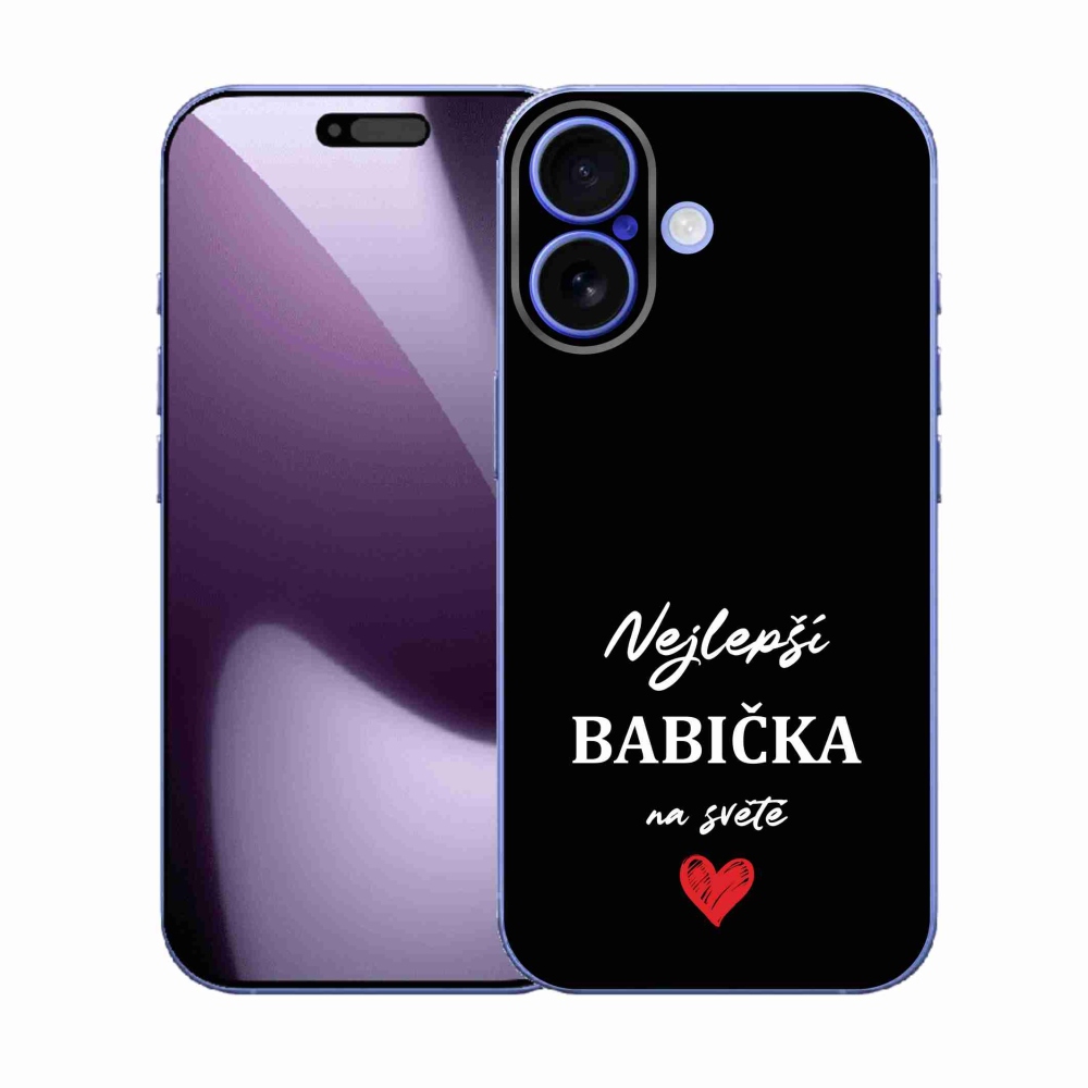 Gél borítás mmCase iPhone 17 készülékhez - Best Grandma 1 fekete háttér