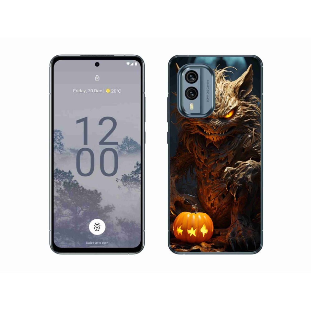 Zselés borítás mmCase a Nokia X30 5G készülékhez - Halloween szörnyeteg