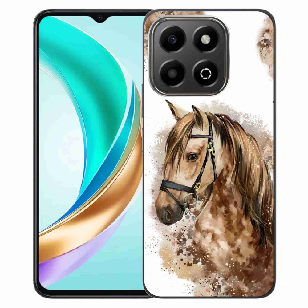 Zselés borítás mmCase a Honor X6b készülékhez - barna rajzfilm ló