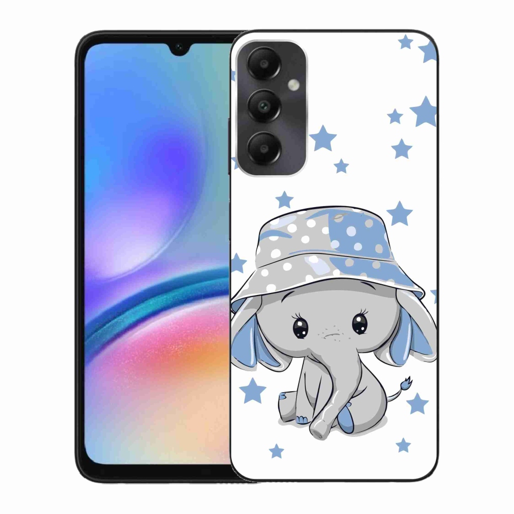 Zselés borítás mmCase Samsung Galaxy A05s készülékhez - kék elefánt