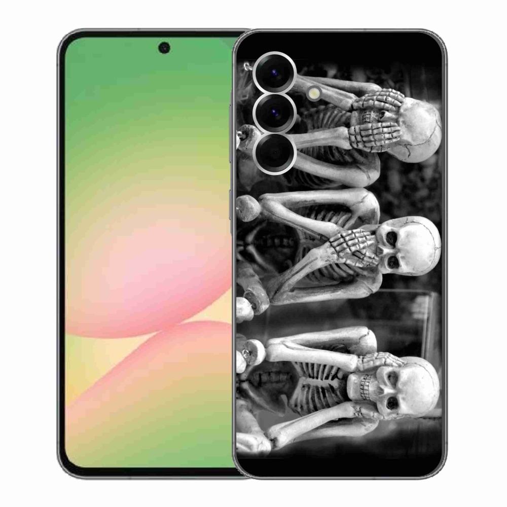 Zselés borítás mmCase Samsung Galaxy A56 5G - csontvázak számára