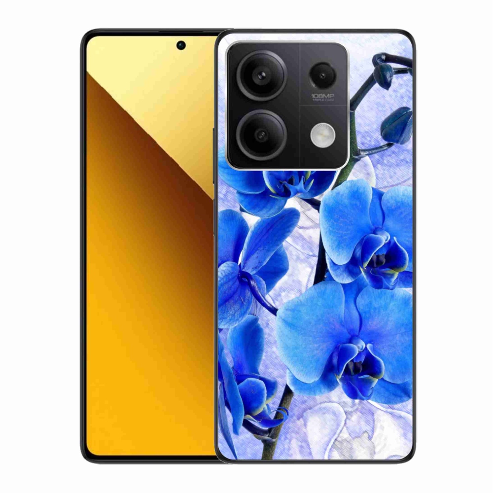 Gél borítás mmCase a Xiaomi Redmi Note 13 5G számára - kék virágok