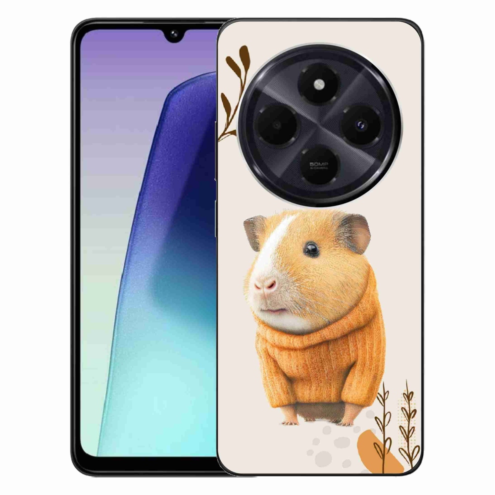 Gél borítás mmCase a Xiaomi Redmi 14C/Poco C75-hez - tengerimalac a pulóverben