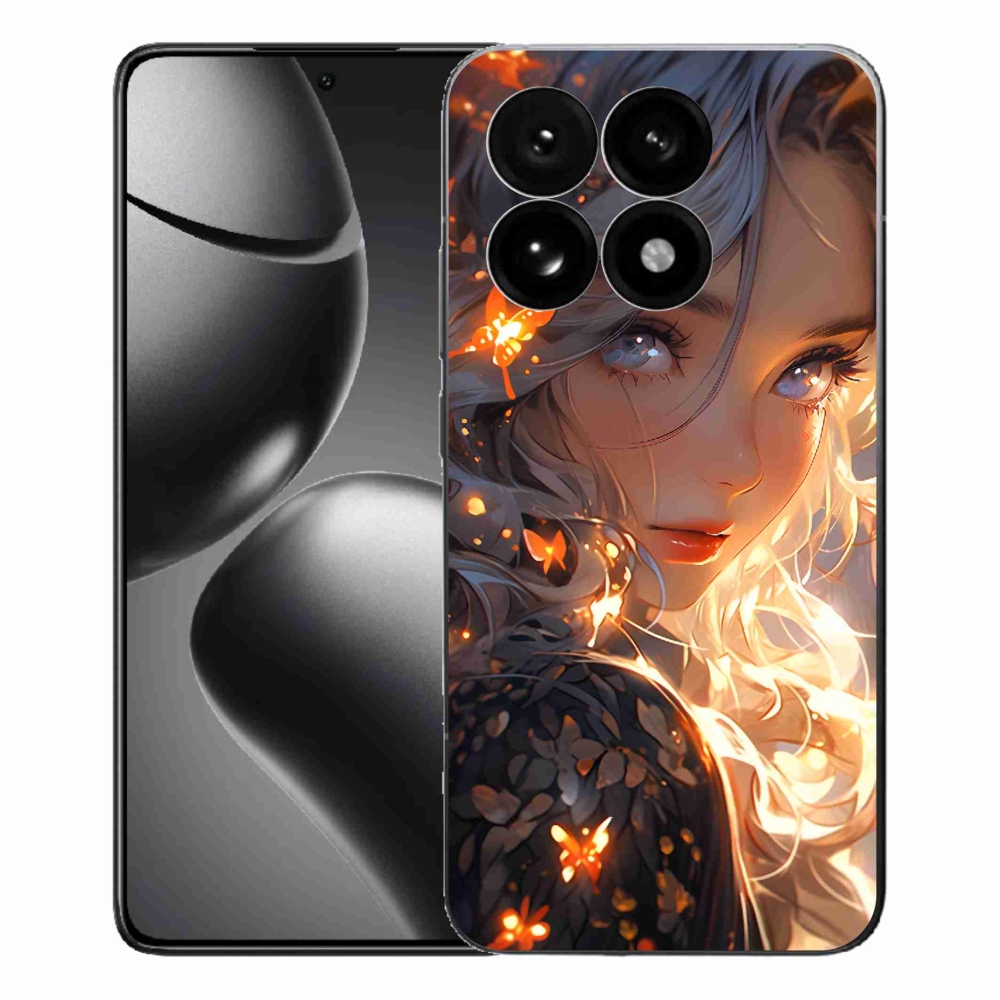 Gél borító mmCase a Xiaomi 15T-hez - lány és pillangók