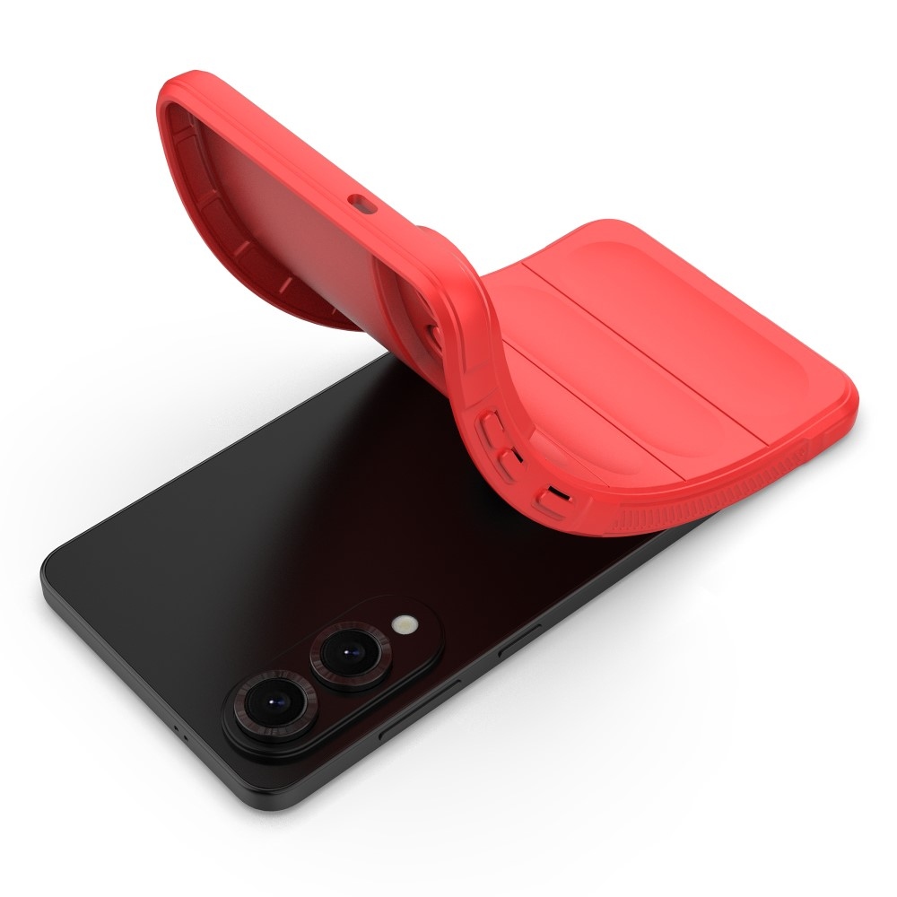 Rugg tartós zselés tok Samsung Galaxy S25 Edge készülékhez - piros