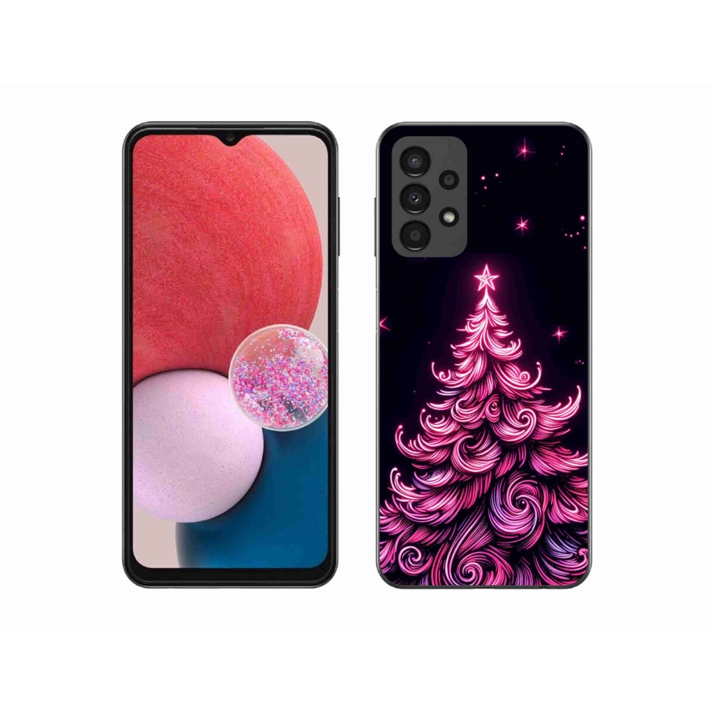 Gél borítás mmCase Samsung Galaxy A13 4G - neon karácsonyfa 2