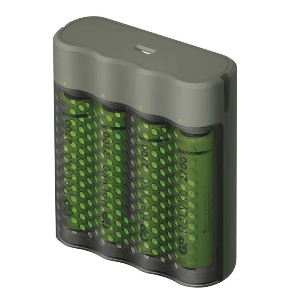 Akkumulátortöltő GP Speed M451 + 4× AA ReCyko 2700