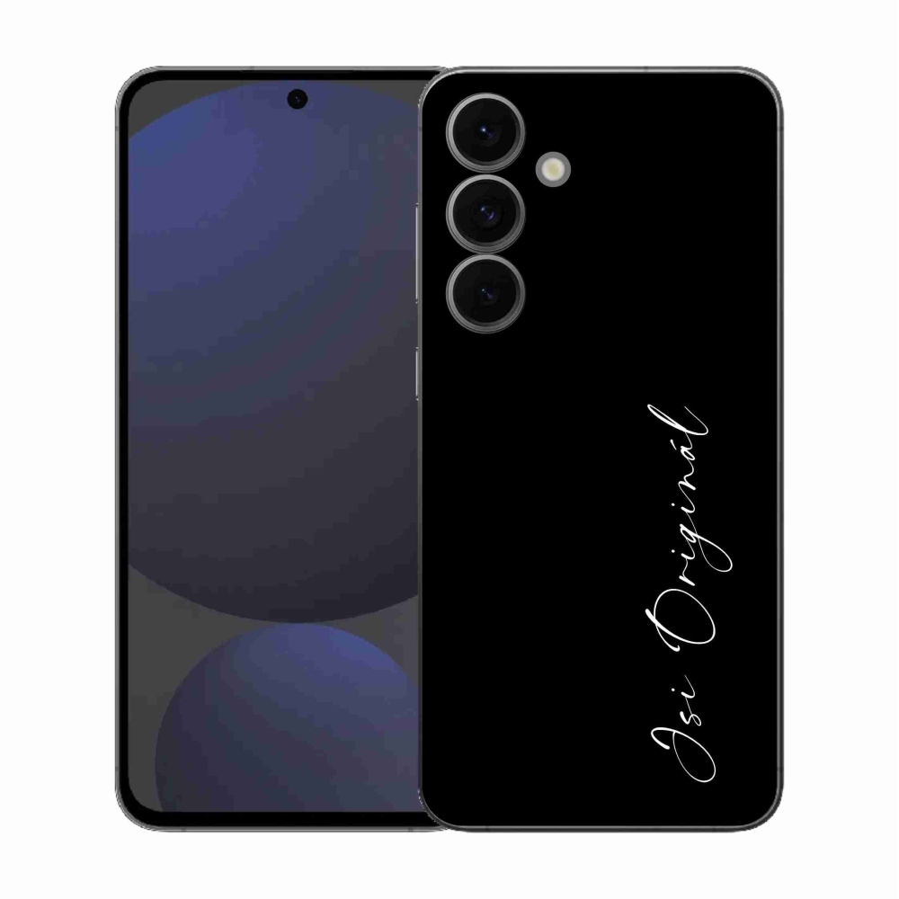 Gél borító mmCase Samsung Galaxy S25 FE - te vagy az eredeti fekete háttér