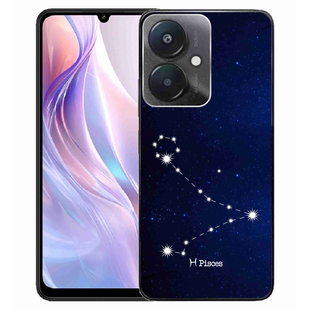 Gél borító mmCase a Xiaomi Redmi 13C 5G számára - csillagkép Halak