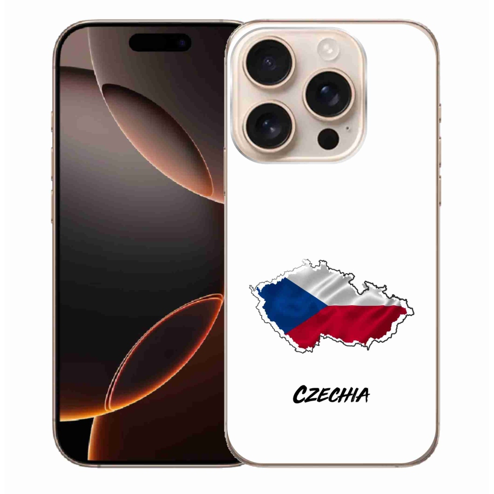 Gél borítás mmCase iPhone 16 Pro Max készülékhez - Csehország fehér háttér
