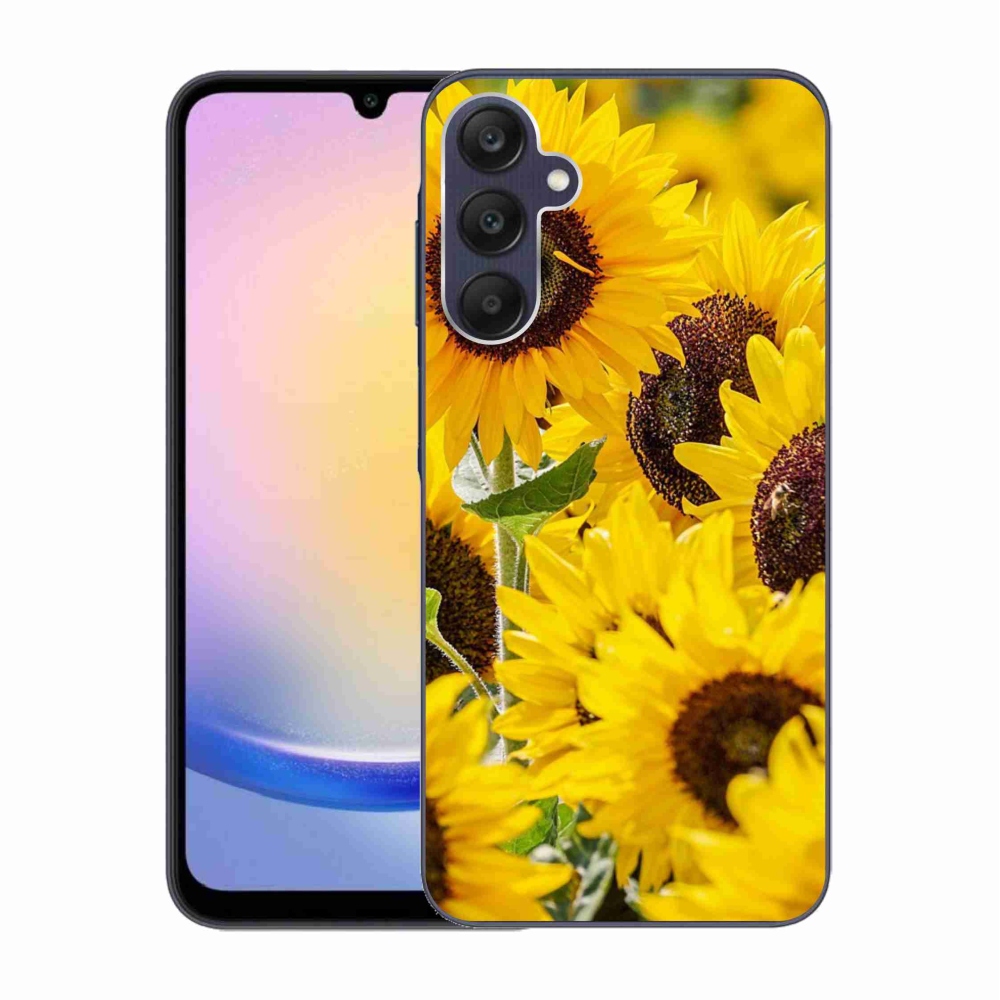 Zselés borítás mmCase Samsung Galaxy A25 5G - Napraforgóhoz