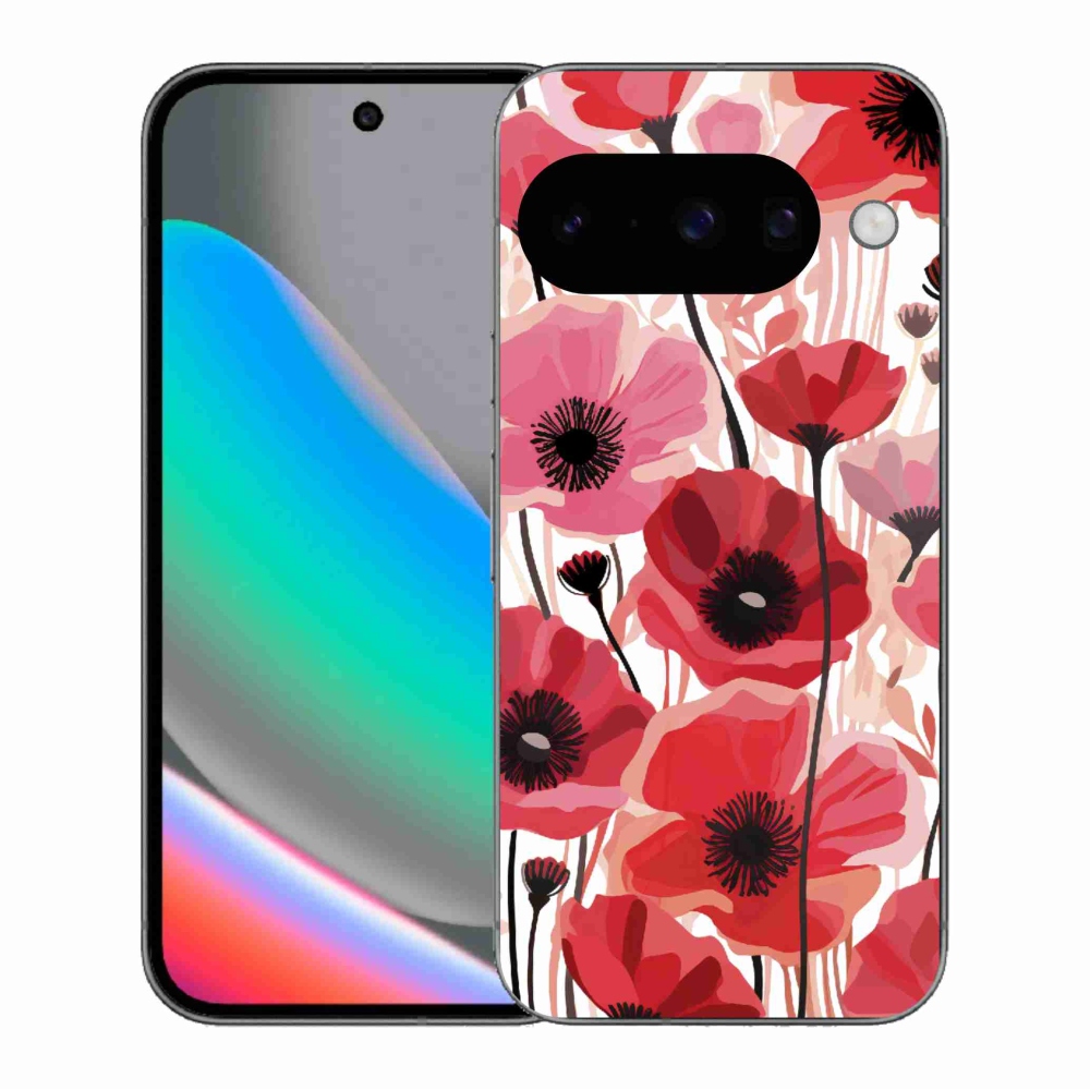 Zselés borítás mmCase a Google Pixel 10 készülékhez - mákos 1