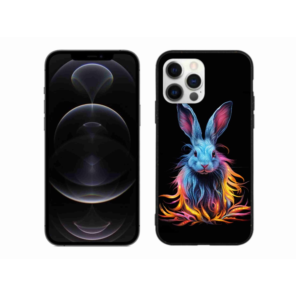 Zselés borítás mmCase iPhone 12 Pro Max készülékhez - absztrakt nyúl
