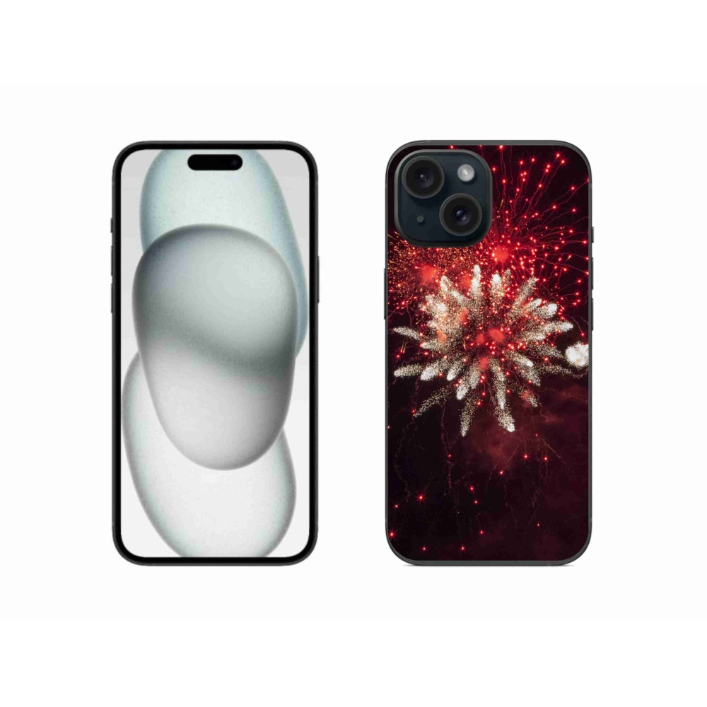 Zselés borítás mmCase iPhone 15 - tűzijátékhoz