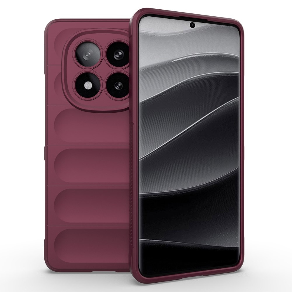 Rugg tartós zselés tok Xiaomi Redmi Note 14 Pro+ 5G - bordó színben