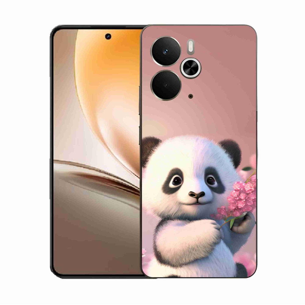 Gél borítás mmCase a Realme 14 5G/14T 5G számára - aranyos panda