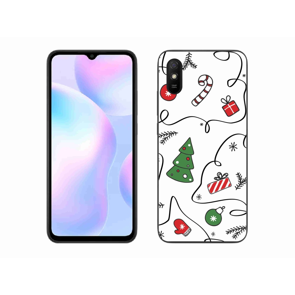 Gél borítás mmCase a Xiaomi Redmi 9AT számára - karácsonyi motívumok