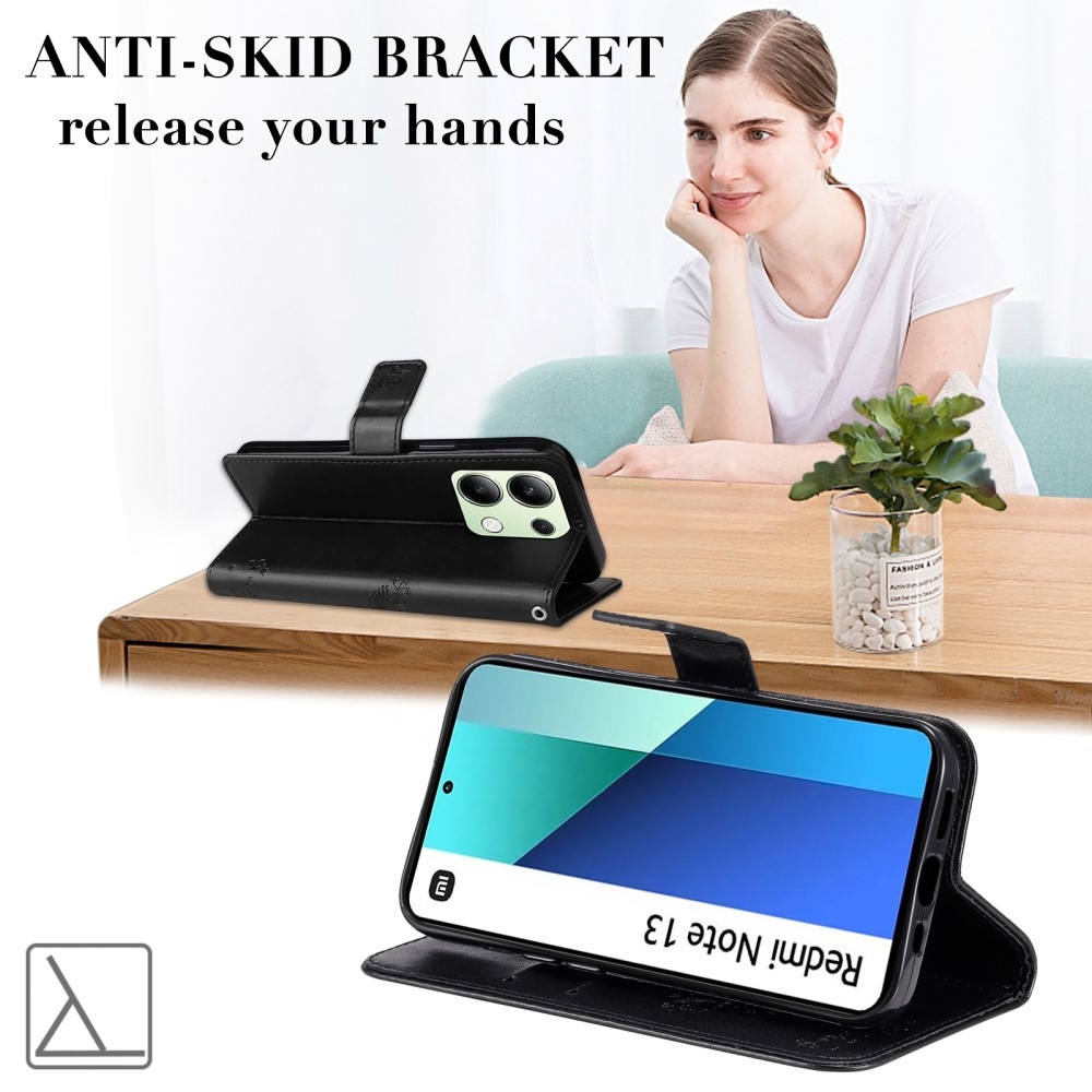 Fák könyve tok Xiaomi Redmi Note 13-hoz - fekete