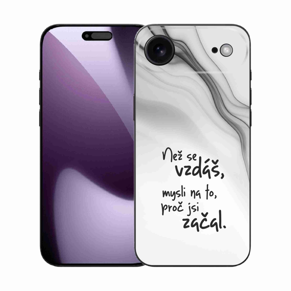 Gél borítás mmCase iPhone 17 Air készülékhez - idézet 2 fehér háttér