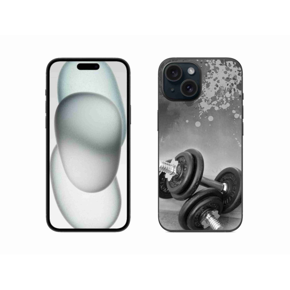 Zselés borítás mmCase iPhone 15 készülékhez - súlyzók 1