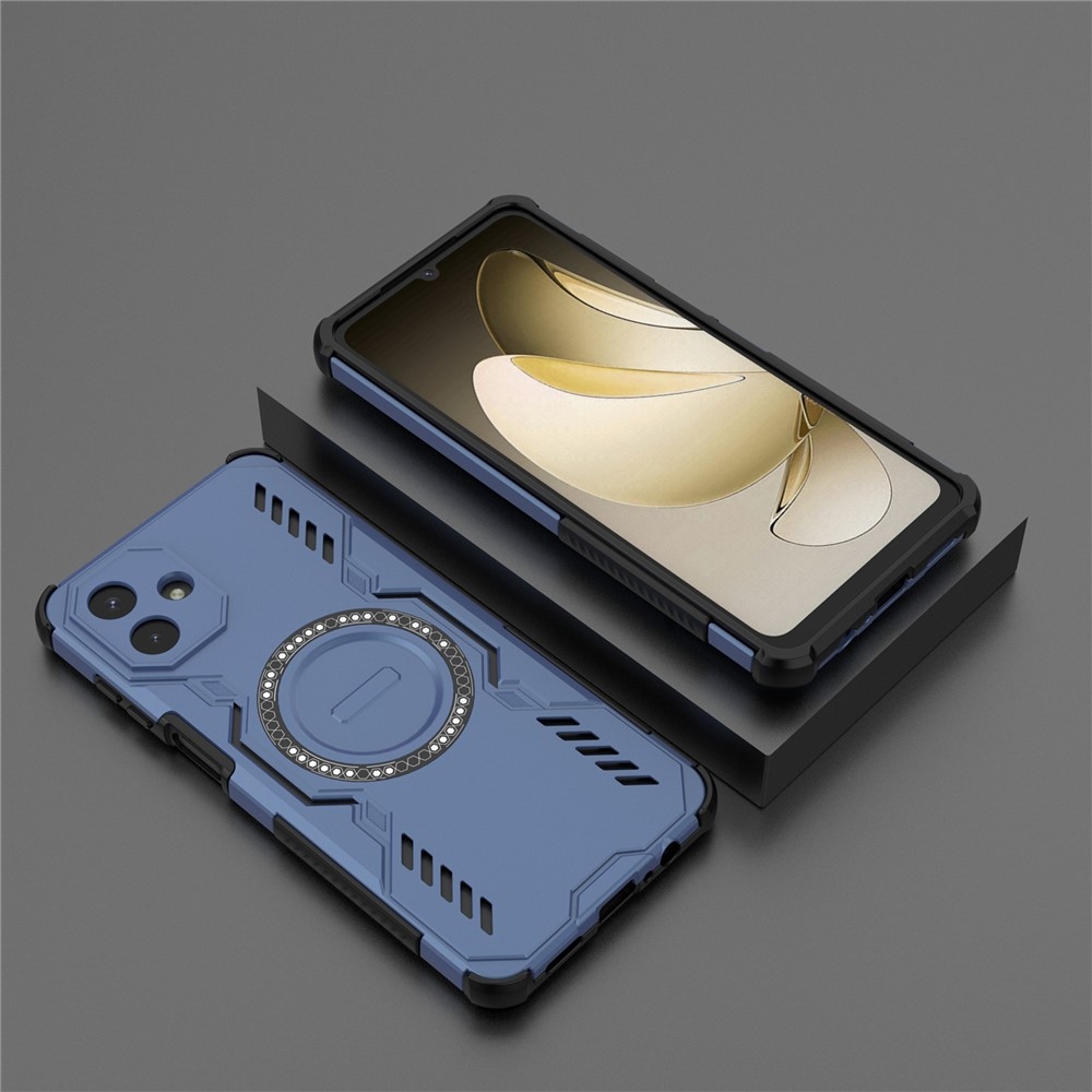 Üreges, tartós védőburkolat MagSafe-val a Samsung Galaxy A07 4G készülékre - kék