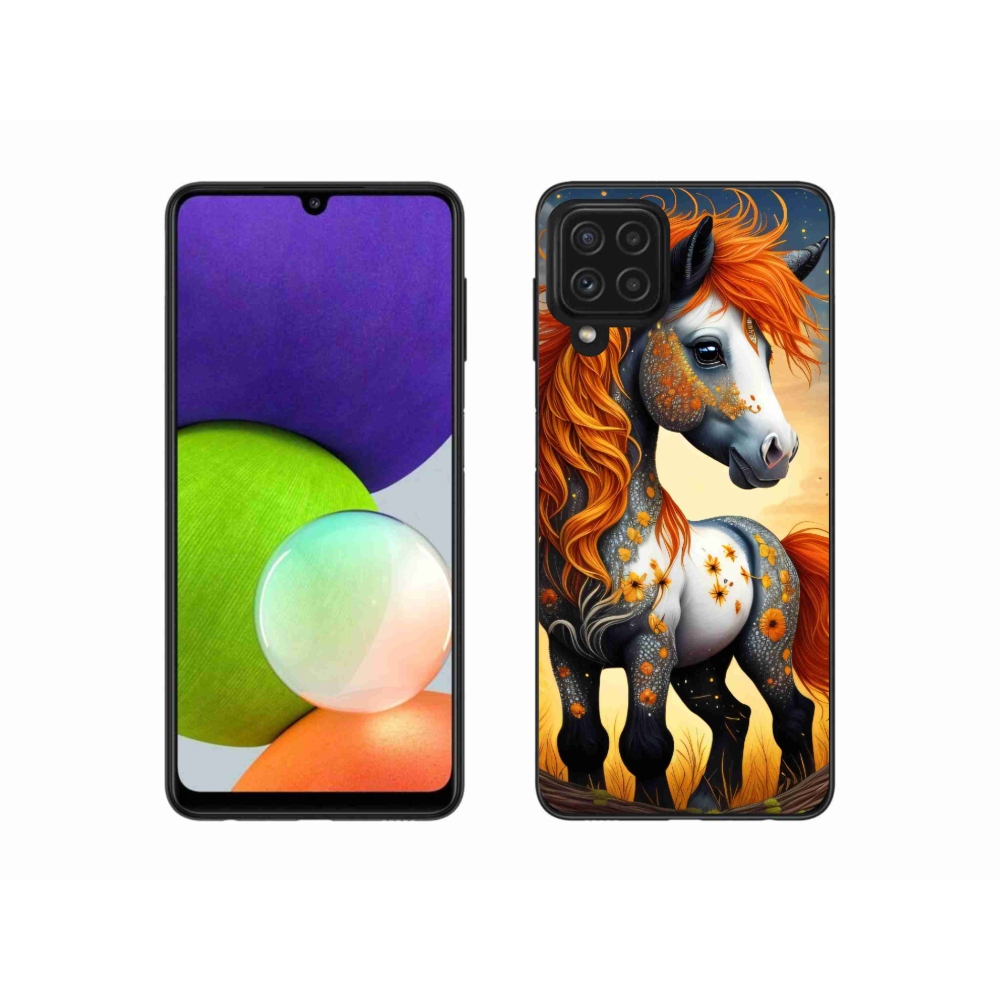 Zselés borítás mmCase Samsung Galaxy A22 4G - színes póni