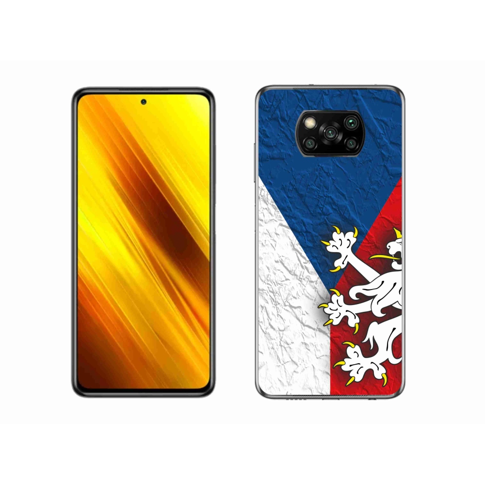 Gél borítás mmCase a Xiaomi Poco X3 Pro számára - cseh zászló 1