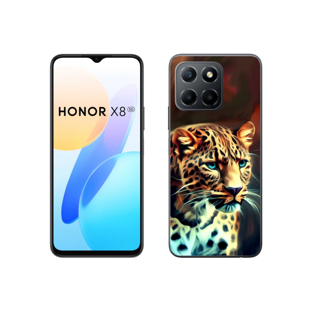 Zselés borítás mmCase a Honor X8 5G/70 Lite 5G készülékhez - leopárd
