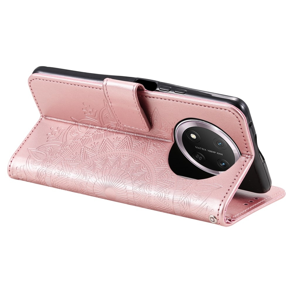 Mandala könyv tok a Honor Magic 7 Lite 5G készülékhez - rózsaarany