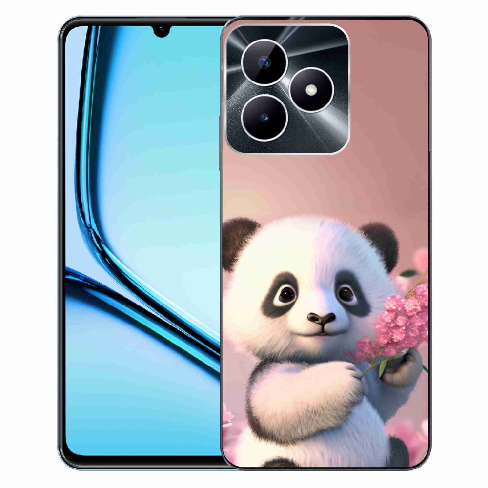 Gél borító mmCase a Realme Note 50 készülékhez - aranyos panda