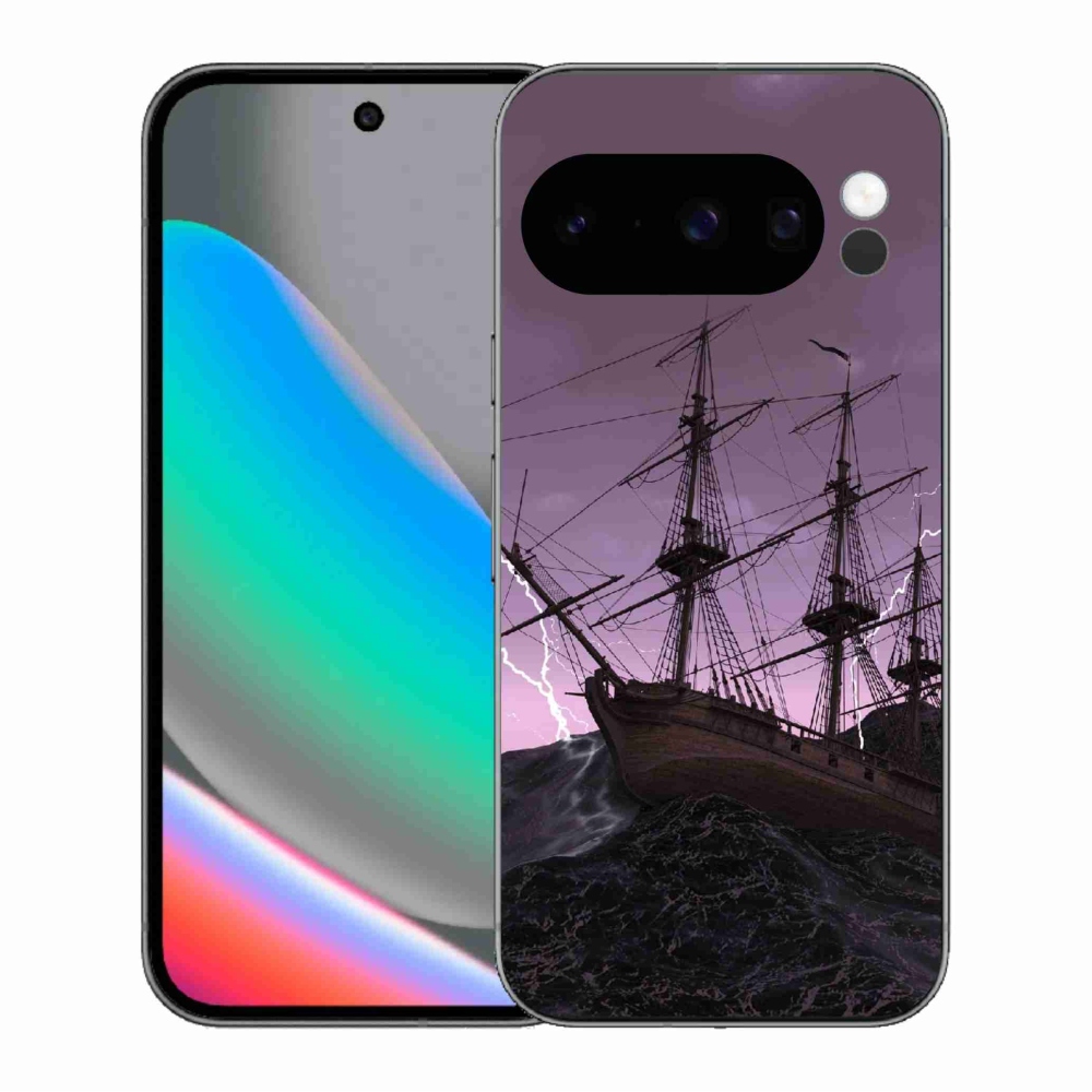 Gél borítás mmCase a Google Pixel 10 Pro számára - hajó a viharban