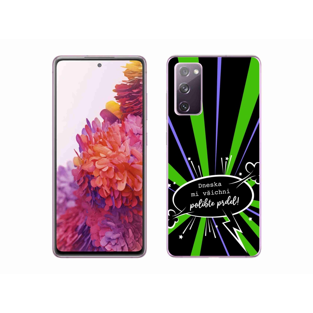 Gél borítás mmCase Samsung Galaxy S20 FE - vicces szöveg 15 fekete háttér