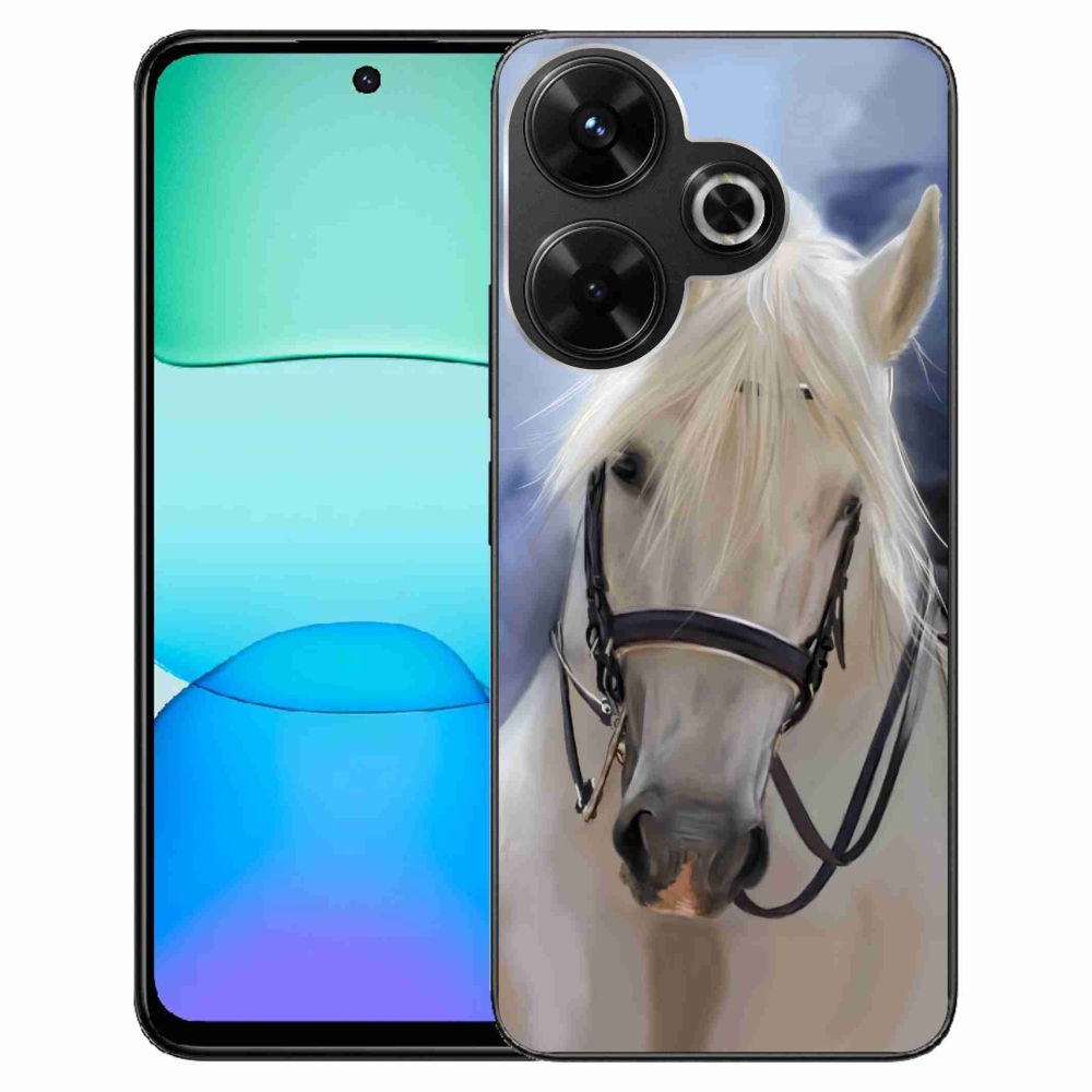 Gél borítás mmCase a Xiaomi Redmi 13 4G/Poco M6 4G - fehér lóhoz