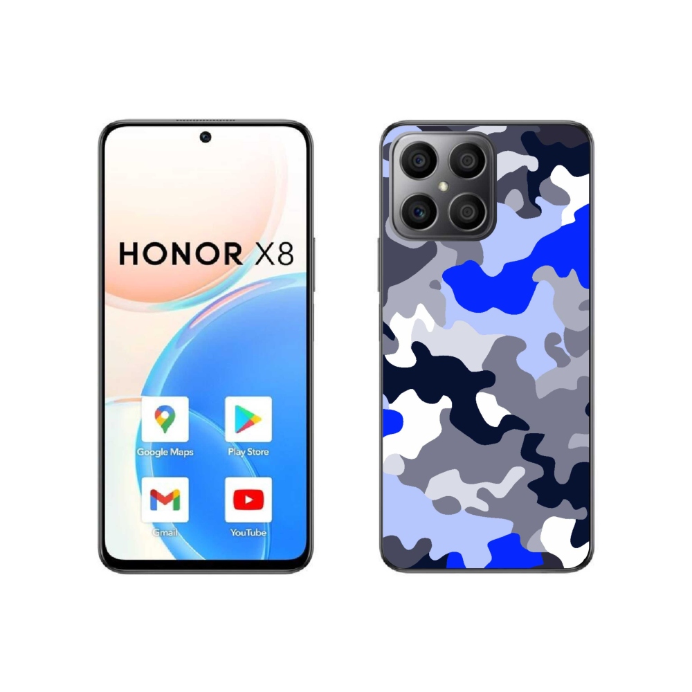 Zselés borítás mmCase a Honor X8 4G-hez - álcázó minta 8